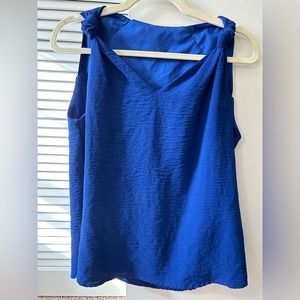 Royal Blue Lined Tank Top Size Large